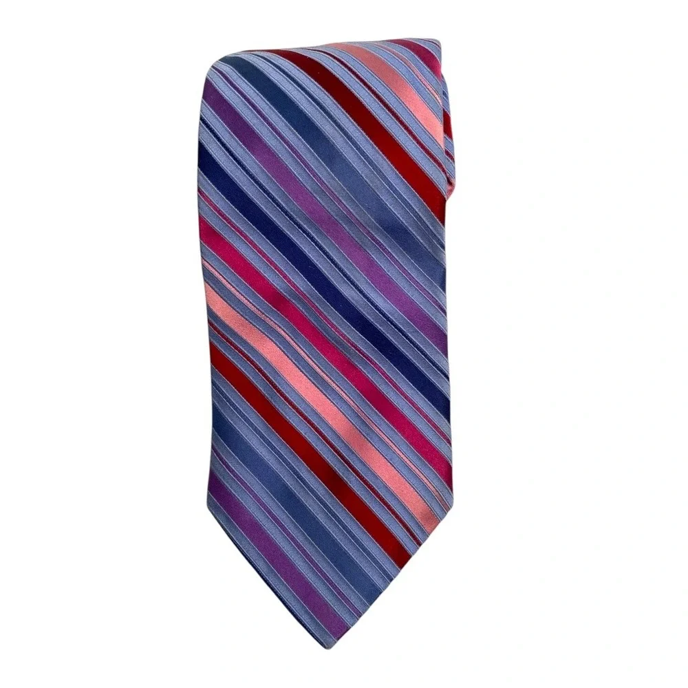City of London Mens Necktie‎ Striped Silk Colorful Accents Business Casual A20Q